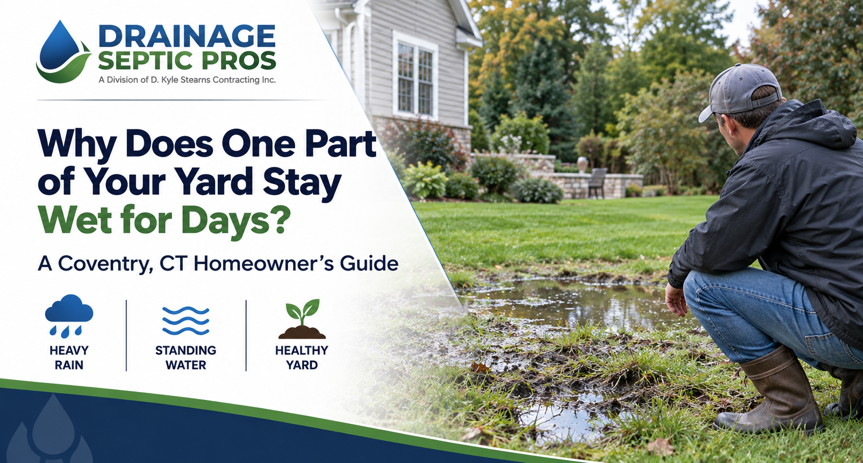 Wet yard drainage problem Coventry